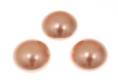 Swarovski, crystal pearl cabochon, rose peach, 6mm - x2