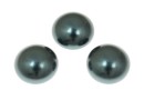 Swarovski, cabochon perla cristal, tahitian look, 10mm - x2