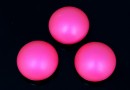 Swarovski, cabochon perla cristal, neon pink, 6mm - x2