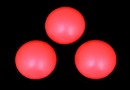 Swarovski, cabochon perla cristal, neon red, 6mm - x2