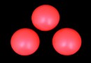 Swarovski, crystal pearl cabochon, neon red, 10mm - x2