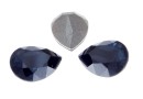 Swarovski, drop fancy, montana satin, 10x7mm - x1