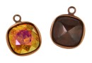 Swarovski vintage copper-plated pendant base 4461 and 4470, 12mm - x1