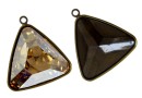 Baza pandantiv bronz pt Swarovski 4727 de 23x23mm - x1