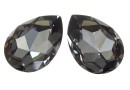 Swarovski, rivoli cabochon, silver night, 30x20mm - x1