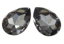 Swarovski, rivoli cabochon, silver night, 30x20mm - x1