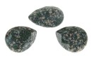 Swarovski, fancy picatura, marbled seagreen, 14x10mm - x1