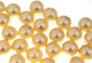 Perle Swarovski cu un orificiu, light gold, 6mm - x4