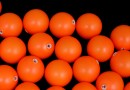 Perle Swarovski cu un orificiu, neon orange, 6mm - x4