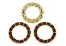 Swarovski, disc placat cu aur, siam, 15.5mm - x1