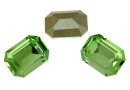 Swarovski, fancy rectangle, peridot, 14x10mm - x1