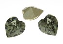 Swarovski, fancy inima, black diamond, 11x10mm - x1