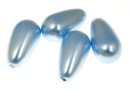 Perle Swarovski picatura, light blue, 15x8mm - x2