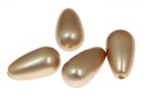 Perle Swarovski picatura, powder almond, 11.5x6mm - x2