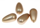 Perle Swarovski picatura, powder almond, 15x8mm - x2