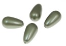 Perle Swarovski picatura, powder green, 15x8mm - x2