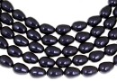 Margele Swarovski perle picatura, dark purple, 11x8mm - x2