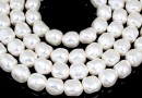 Margele Swarovski perle candy, white, 10mm - x2