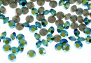 Swarovski, chaton pp21, emerald aurore boreale, 2.8mm - x20