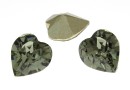 Swarovski, fancy chaton inima, black diamond, 5.5mm - x4