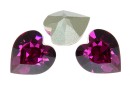 Swarovski, fancy chaton inima, fuchsia, 5.5mm - x4