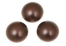 Swarovski, cabochon perla cristal, velvet brown, 6mm - x2