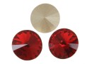 Swarovski, rivoli, scarlet, 10mm - x2