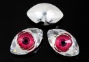 Swarovski Rivoli cabochon Eye, fuchsia, 18mm - x1