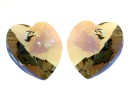 Swarovski, pandantiv inima, bl. diamond shimmer, 10mm - x2