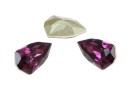 Swarovski, fancy rivoli Slim Trilliant, amethyst, 7.8mm - x2