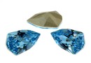 Swarovski, fancy rivoli Slim Trilliant, aquamarine, 7.8mm - x2