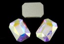 Swarovski, cabochon dreptunghi, aurora boreale, 14x10mm - x1