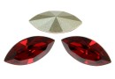 Swarovski navette, fancy chaton, scarlet, 6mm - x4