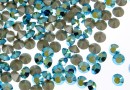 Swarovski, chaton PP14, blue zircon aurora borealis, 2mm - x20