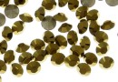 Swarovski, chaton pp14, dorado foiled, 2mm - x20