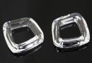 Swarovski, pandantiv cosmic square, crystal, 14mm - x1