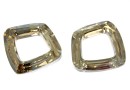 Swarovski, pandantiv cosmic square, gold. sh. comet arg, 20mm - x1