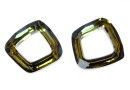 Swarovski, pandantiv cosmic square, tabac, 14mm - x1