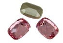 Swarovski, clasic baguette, light rose, 14x10mm - x1