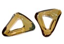 Swarovski, pandantiv cosmic triangle, bronze shade, 14mm - x1