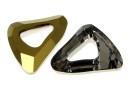 Swarovski, pandantiv cosmic triangle, dorado, 14mm - x1