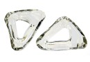 Swarovski, pandantiv cosmic triangle, silver shade, 14mm - x1