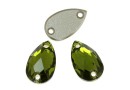 Swarovski, link picatura, olivine, 12x7mm - x1