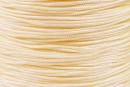 Snur matase cu guta, pentru bratari, crem ivory, 0.8mm - x5m