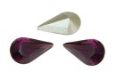 Swarovski, fancy rivoli Pear, amethyst, 10mm - x2