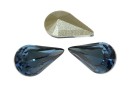 Swarovski, fancy rivoli Pear, denim blue, 10mm - x2