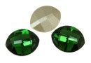 Swarovski, fancy rivoli, pure leaf, dark moss green, 10mm - x1