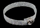 Bratara cristale Swarovski aurore boreale cu crystal-argintiu - x1