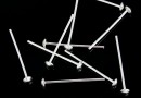 Headpin, 925 sterling silver, 25mm - x5