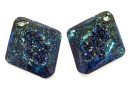 Swarovski, pandantiv growing rhombus, bermuda blue, 26mm - x1